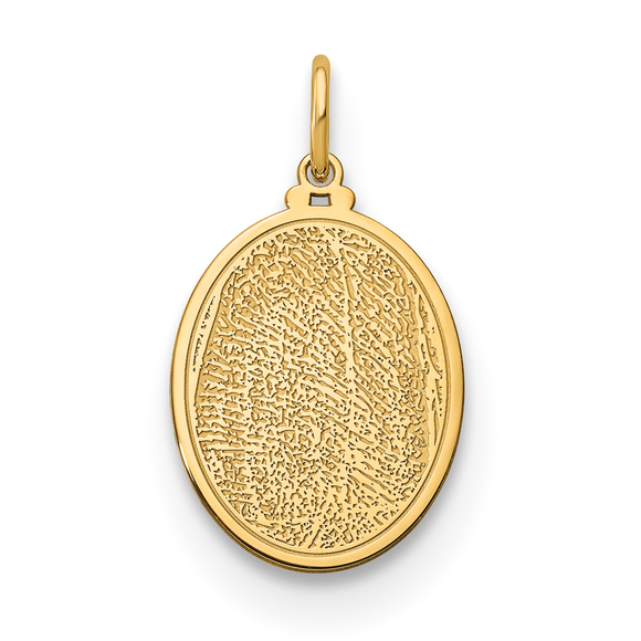 Sterling Silver/Gold-plated Small Fingerprint Charm - Picture 1 of 2